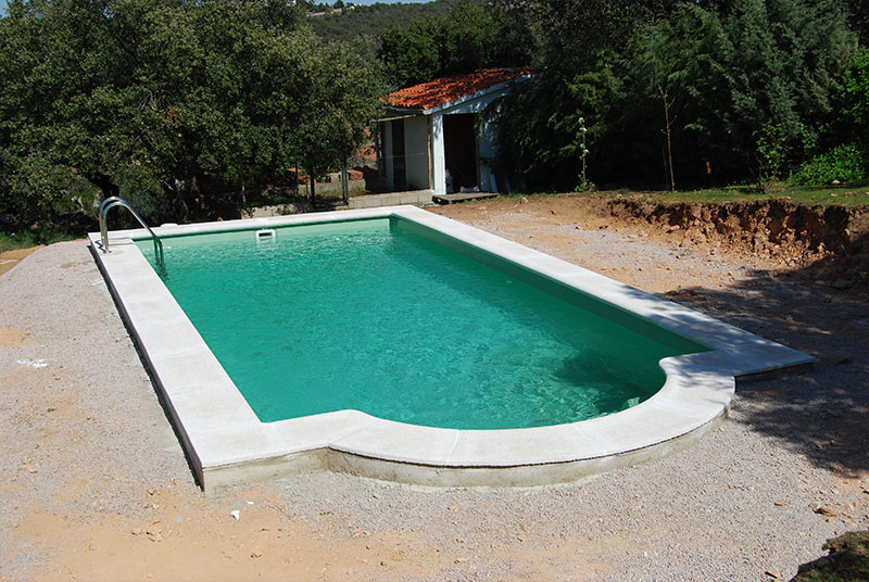 piscina de poliéster para patio