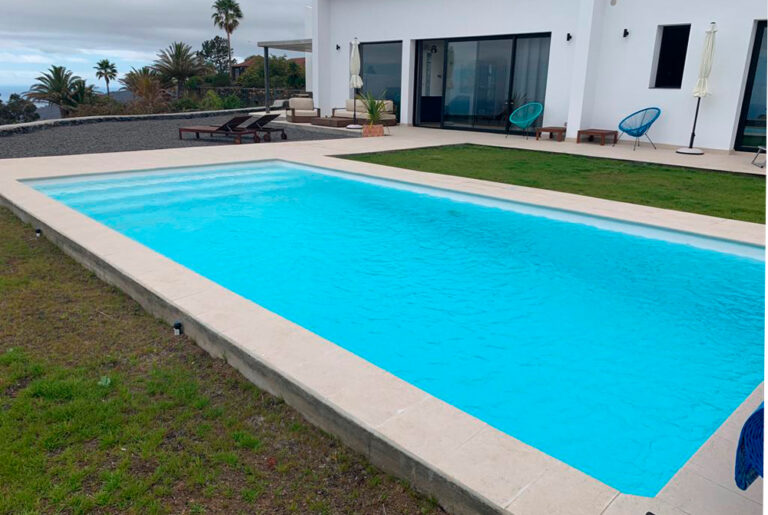 Piscina 8x4 metros, piscina prefabricada de poliéster, piscina de fibra 8x4