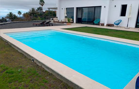 Piscina Prefabricada M800, piscina de poliéster de 8 metros