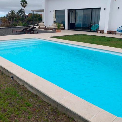 Piscina 8x4 metros, piscina prefabricada de poliéster, piscina de fibra 8x4